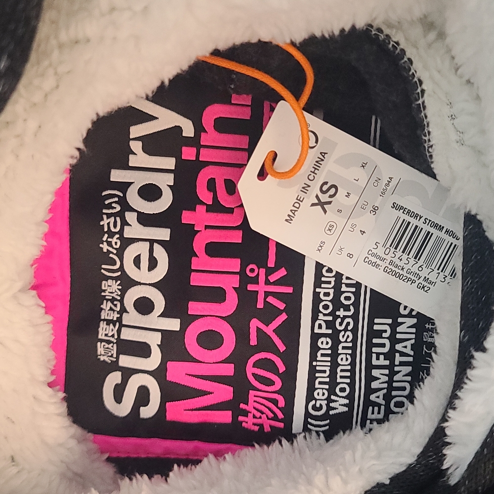 NWT Superdry XS hoodie sherpa - Picture 5 of 5
